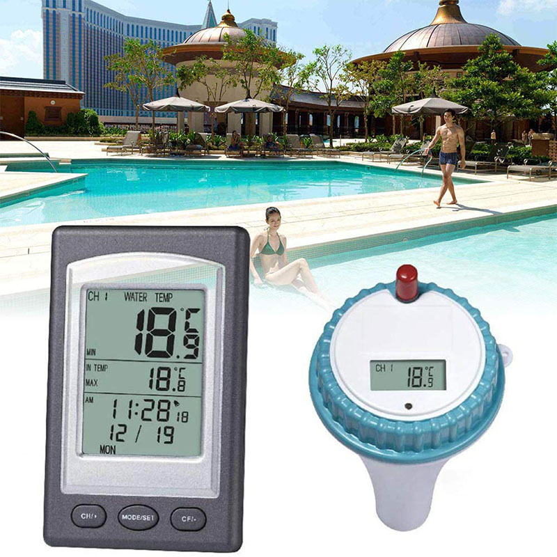 Pool Alarm Float - Digtal Schwimmen Pool Thermometer Drahtlose Schwimm