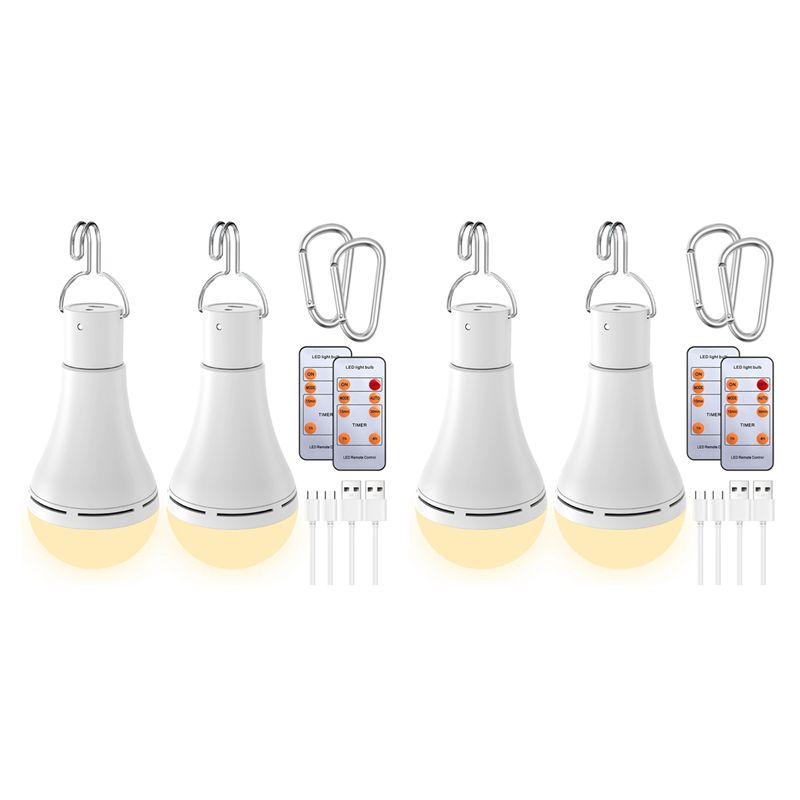 Power Outage Light - B03C-USB Wiederaufladbare Glühbirne mit Fernbedienung für