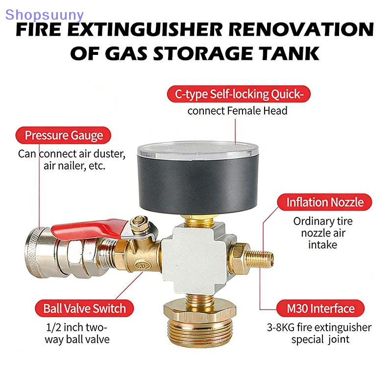 Fire Extinguisher Small - [SU]Kleiner Lufttank-Druckadapter, Luftpumpe zur Umrüstung von
