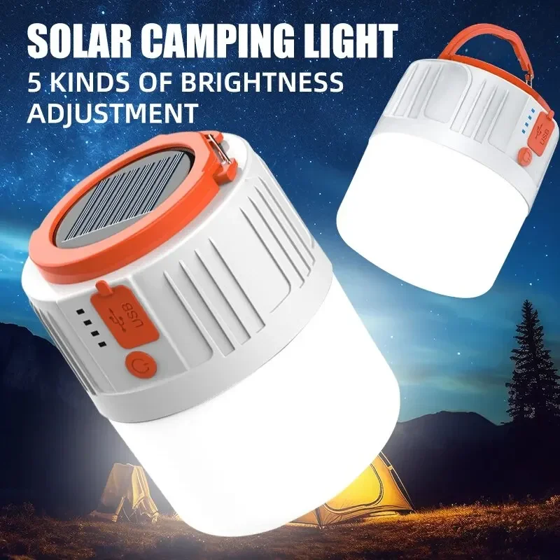 Power Outage Light - LED-Solar-Ladelampe, energiesparend, USB, 42 Lampenperlen, Nachtmarkt-Lampe,